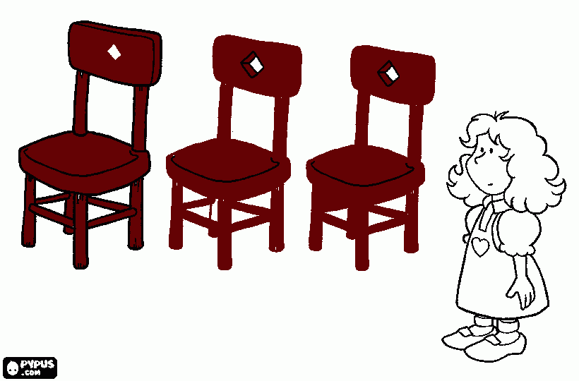 pinta les tres cadires