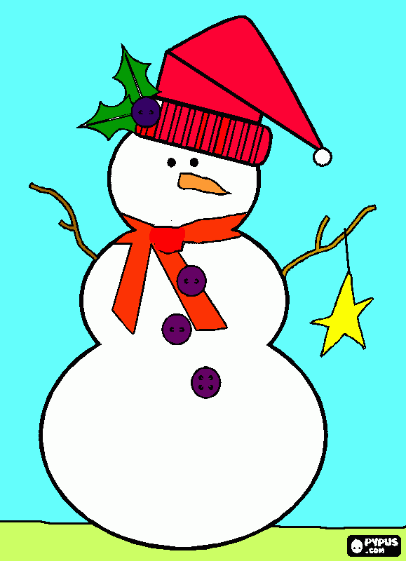 pinta un ninot de neu