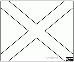 Pintar Bandera d'Esc�cia, pa�s del Regne Unit