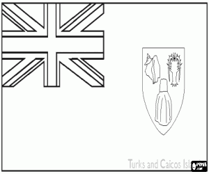 Pintar Bandera de les Illes Turks i Caicos