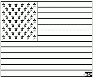 Pintar Bandera dels Estats Units d'Am�rica, EUA o USA