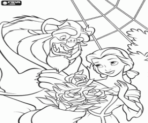Pintar Bella rep un ram de roses del seu enamorat, la B�stia