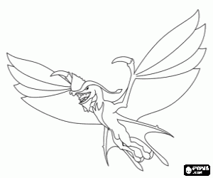 Pintar B�stia alada de la lluna Pandora, un toruk o leonopteryx