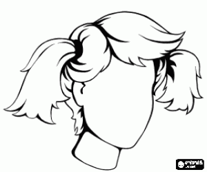 Pintar Cap de nena per dibuixar la cara