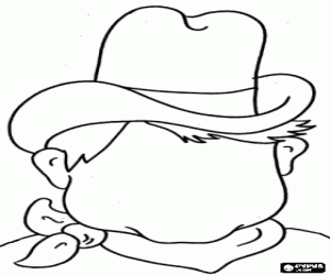 Pintar Cap de vaquer o cowboy per poder dibuixar la cara