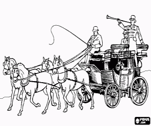 Pintar Cotxe de cavalls - Carruatge