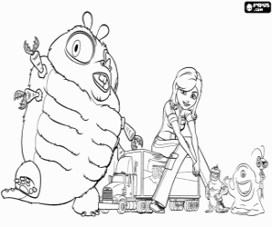 Pintar Els monstres que s'enfronten als alien�genes - Gen�rmica, Dr. Escarabat, B.O.B, la Baula Perduda i Insectosauri