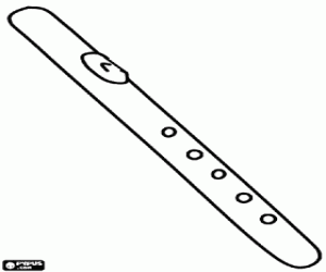 Pintar Flabiol, instrument musical de vent de la fam�lia de la flauta format per un tub buit amb forats i una embocadura
