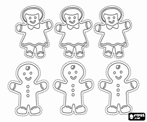 Pintar Galetes de pa de gingebre amb formes humanes