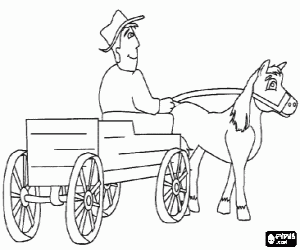 Pintar Granger amb carro tirat per cavall