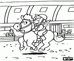 Pintar H�pica - Cursa de cavalls a l'hip�drom