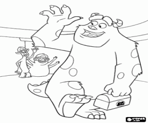 Pintar James P. Sullivan conegut com Sulley �s el millor monstre aterridor de l'empresa