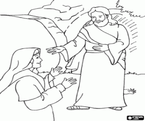 Pintar Jes�s ressuscitat amb Maria Magdalena davant del sepulcre