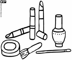 Pintar Kit de maquillatge amb pintallavis, esmalt d'ungles, coloret, brotxa i pinzell
