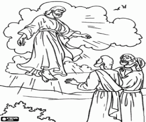Pintar L'Ascensi� de Jes�s al cel davant dels seus deixebles