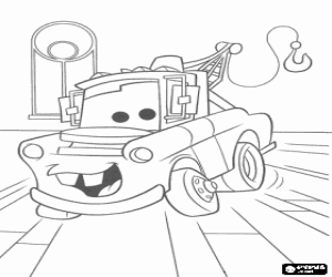 Pintar La fidel i lleial grua Mate a la ciutat de Radiator Springs