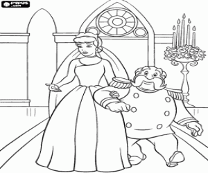 Pintar La Ventafocs entrant a l'esgl�sia el dia del seu casament amb el Pr�ncep del bra� del Gran Duc