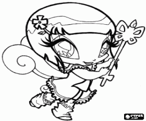 Pintar Lockette, la Pixie de Bloom, la pixie dels portals