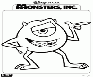 Pintar Michael Mike Wazowski �s el millor amic de Sulley �s un globus ocular amb les mans i els peus
