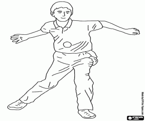 Pintar Pilota a m� o pilota basca - Jugador o pilotari al colpeig d'una pilota