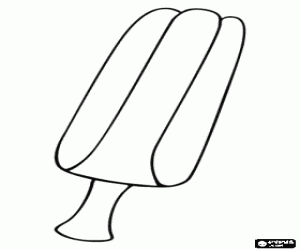 Pintar Polo, gelat fet amb aigua i sucre, colorant i saboritzant i amb un pal de fusta