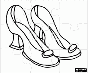 Pintar Puzle d'un parell de elegants sabates de tal� alt