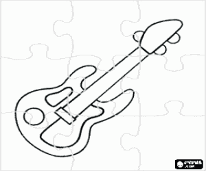 Pintar Puzle de guitarra el�ctrica