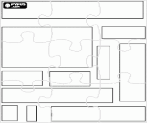 Pintar Puzle de Rectangles de diferents mides i proporcions