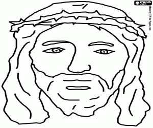 Pintar Retrat de Jes�s amb la corona d'espines