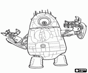 Pintar Robot Probe, el robot alien�gena o extraterrestre