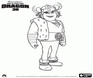 Pintar Snotlout Jorgenson �s el Viking perfecte