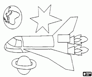 Pintar Transbordador espaial en l'espai - Space shuttle
