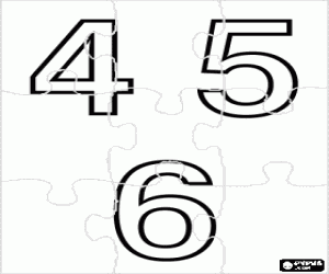 Pintar Trencaclosques dels n�meros 4, 5 i 6