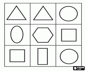 Pintar Troba un rectangle, una el�lipse i un hex�gon entre les formes elementals