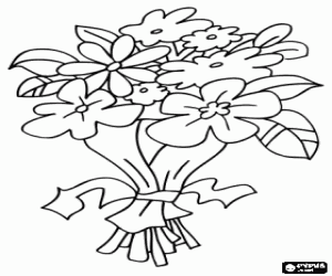 Pintar Un preci�s ram de flors, un bonic regal per la mare