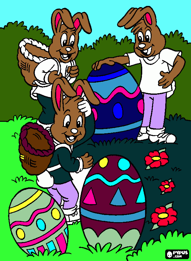 pinta 2bunnys e eggs