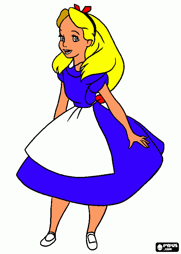 pinta alicia en el paic de las maravillas