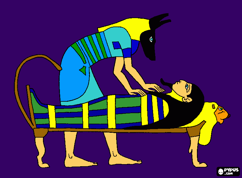 pinta Anubis, el senyor de la ciutat dels morts