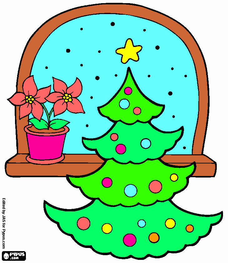 pinta  arbol de navidad
