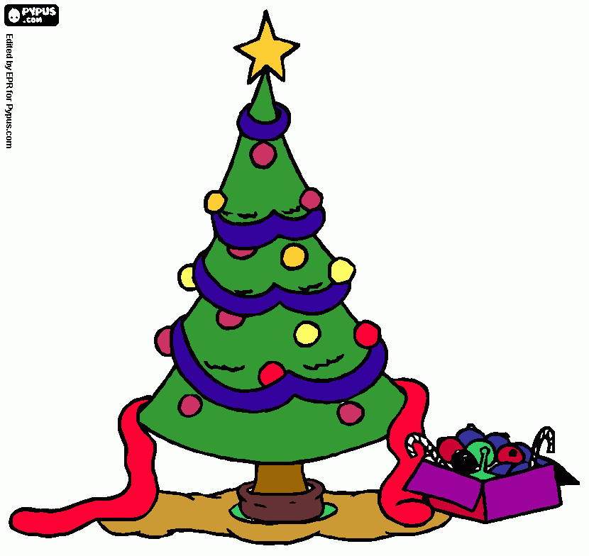 pinta arbol nadal