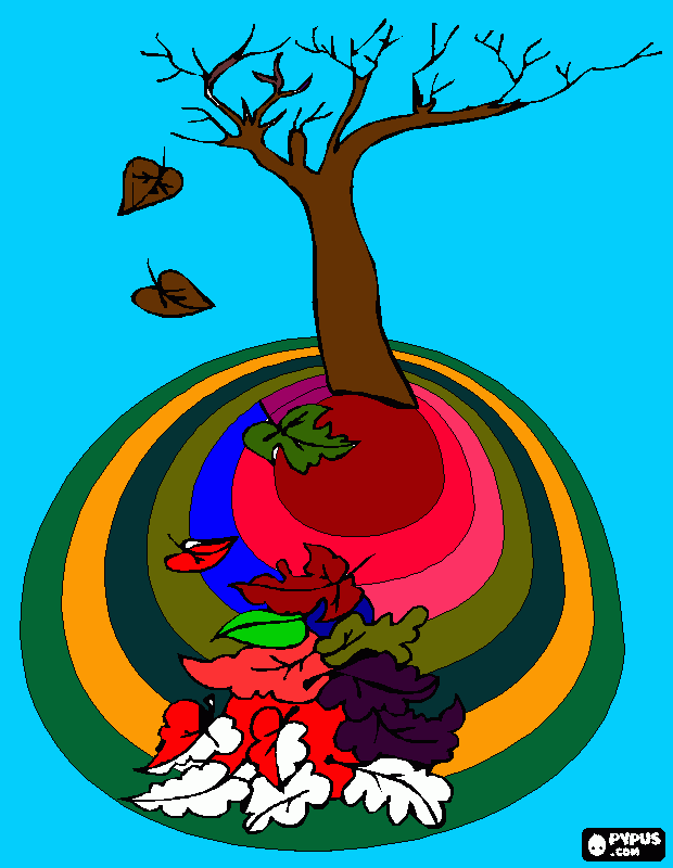 pinta arbre tardor