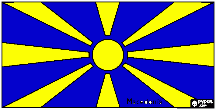 pinta Bandera de Macedònia