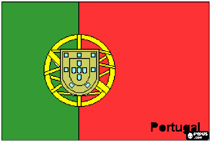 pinta Bandera de Portugal