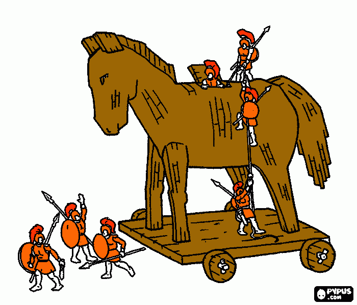pinta caballo de troya