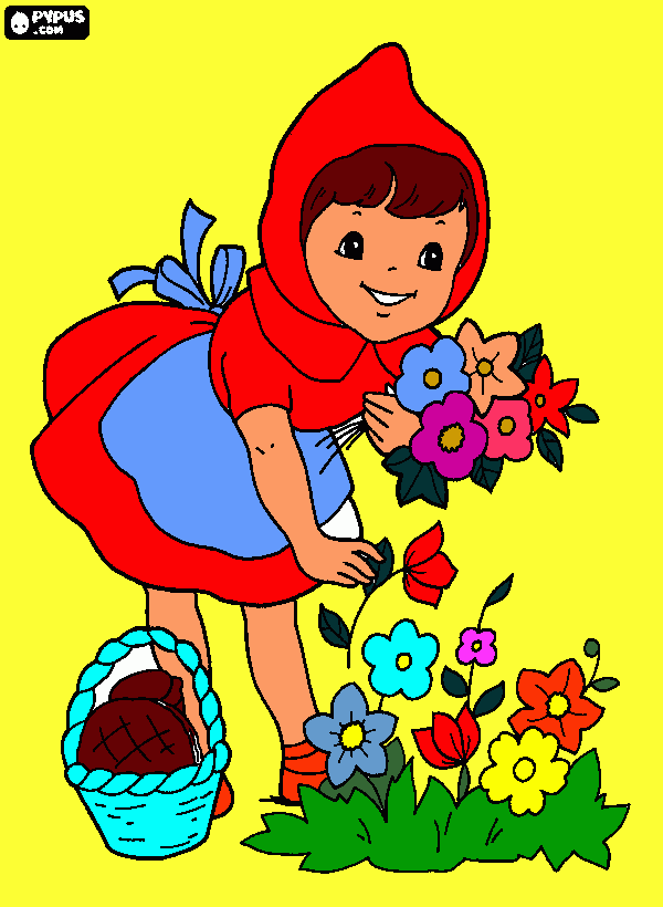 pinta caputxeta flors