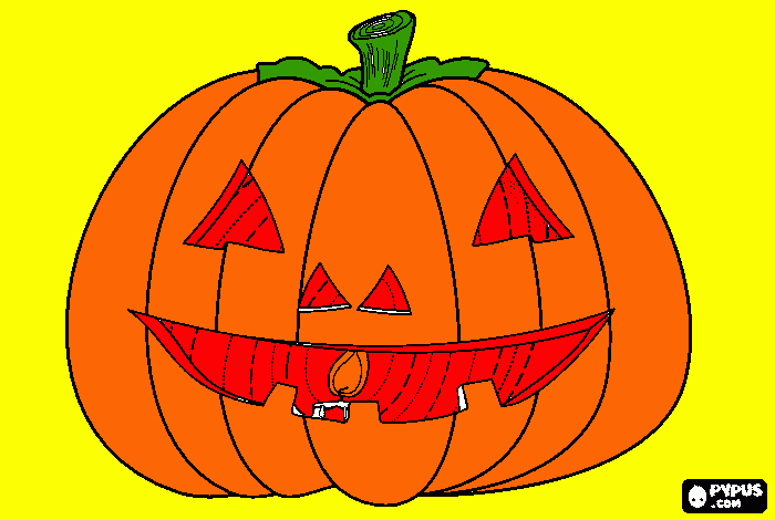 pinta carbassa de hallowen