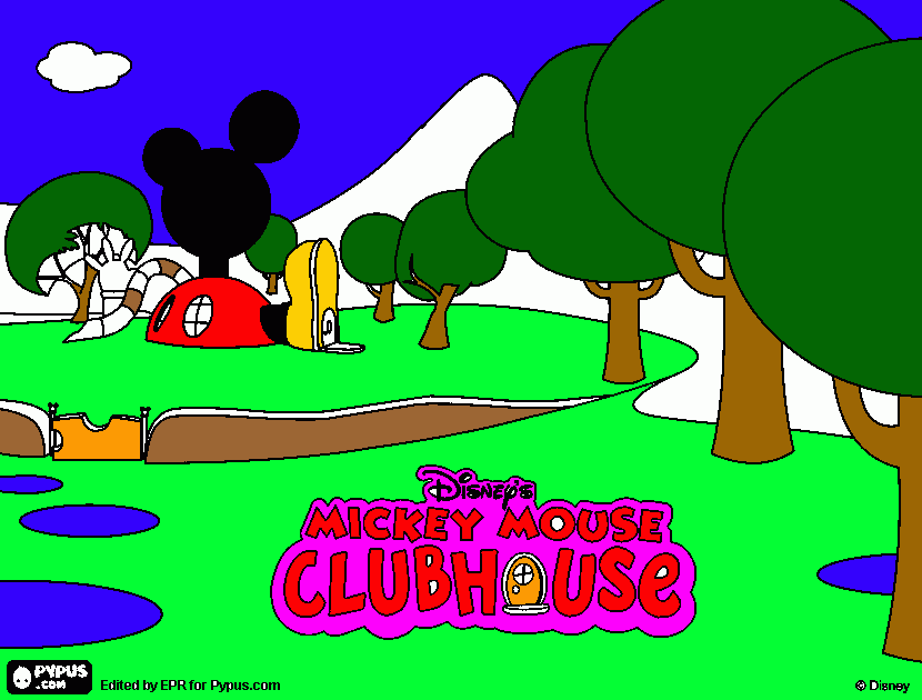 pinta casa de micky