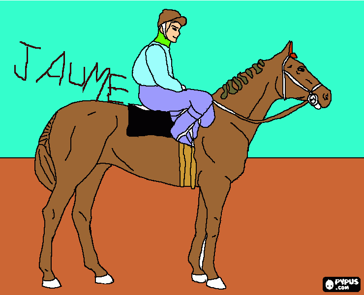 pinta cavall, un dibuix del Jaume
