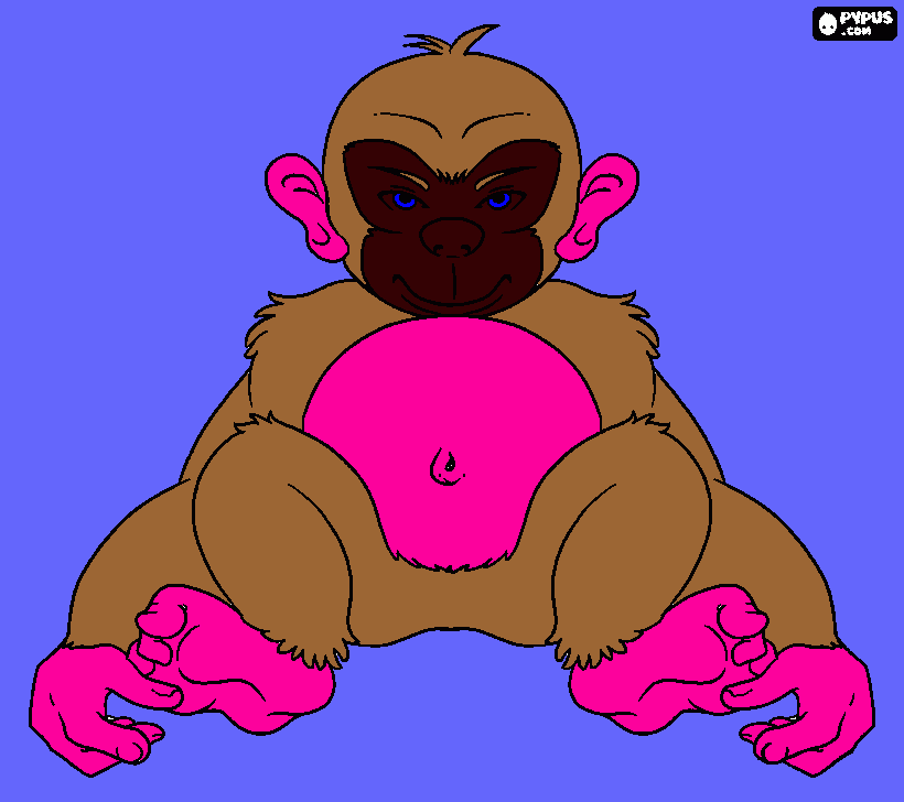 pinta CHIMPANZE MAN
