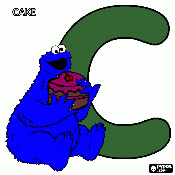 pinta cookie monster